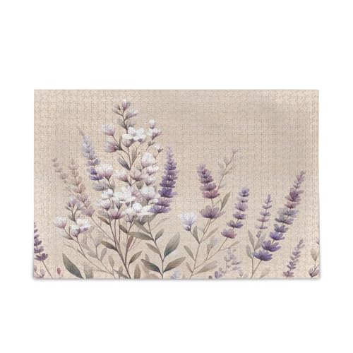 Msyxl Lavendel Beige Puzzle 500 Teile - Holzpuzzle für Familienspiele - Geeignet für Jugendliche und Erwachsene Msyxl Lavendel Beige Puzzle 500 Teile - Holzpuzzle für Familienspiele - Geeignet für Jugendliche und Erwachsene von Msyxl