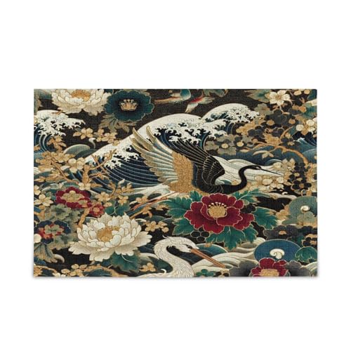 Msyxl Luxuriöses japanisches Goldpuzzle 1000 Teile - Holzpuzzle für Familienspiele - Geeignet für Jugendliche und Erwachsene Msyxl Luxuriöses japanisches Goldpuzzle 1000 Teile - Holzpuzzle für Familienspiele - Geeignet für Jugendliche und Erwachsene von Msyxl