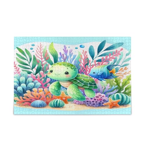 Msyxl Niedliche Meeresschildkröte Puzzle 500 Teile - Holzpuzzle für Familienspiele - Geeignet für Jugendliche und Erwachsene Msyxl Niedliche Meeresschildkröte Puzzle 500 Teile - Holzpuzzle für Familienspiele - Geeignet für Jugendliche und Erwachsene von Msyxl