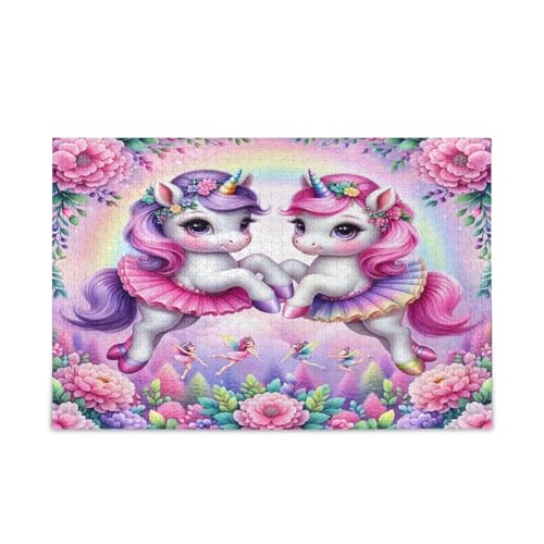 Msyxl Niedliche Pferde Ballerinas Puzzle 1000 Teile - Holzpuzzle für Familienspiele - Geeignet für Jugendliche und Erwachsene Msyxl Niedliche Pferde Ballerinas Puzzle 1000 Teile - Holzpuzzle für Familienspiele - Geeignet für Jugendliche und Erwachsene von Msyxl