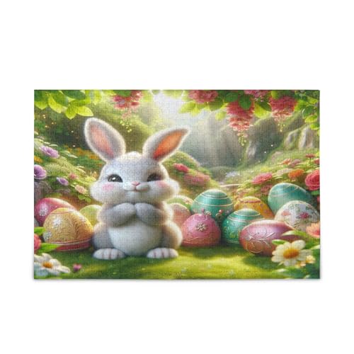Msyxl Niedliches Osterhasenpuzzle 1000 Teile Holzpuzzle für Familienspiele Geeignet für Jugendliche und Erwachsene Msyxl Niedliches Osterhasenpuzzle 1000 Teile Holzpuzzle für Familienspiele Geeignet für Jugendliche und Erwachsene von Msyxl
