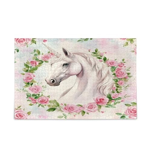 Msyxl Roses White Horse Puzzle 500 Teile - Holzpuzzle für Familienspiele - Geeignet für Jugendliche und Erwachsene Msyxl Roses White Horse Puzzle 500 Teile - Holzpuzzle für Familienspiele - Geeignet für Jugendliche und Erwachsene von Msyxl