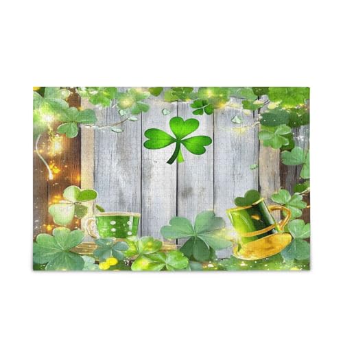 Msyxl Saint Patrick's Day Puzzle 500 Teile - Holzpuzzle für Familienspiele - Geeignet für Jugendliche und Erwachsene Msyxl Saint Patrick's Day Puzzle 500 Teile - Holzpuzzle für Familienspiele - Geeignet für Jugendliche und Erwachsene von Msyxl