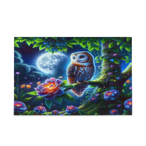 Msyxl Schöne singende Eule Puzzle 1000 Teile Holzpuzzle für Familienspiele Geeignet für Jugendliche und Erwachsene Msyxl Schöne singende Eule Puzzle 1000 Teile Holzpuzzle für Familienspiele Geeignet für Jugendliche und Erwachsene von Msyxl