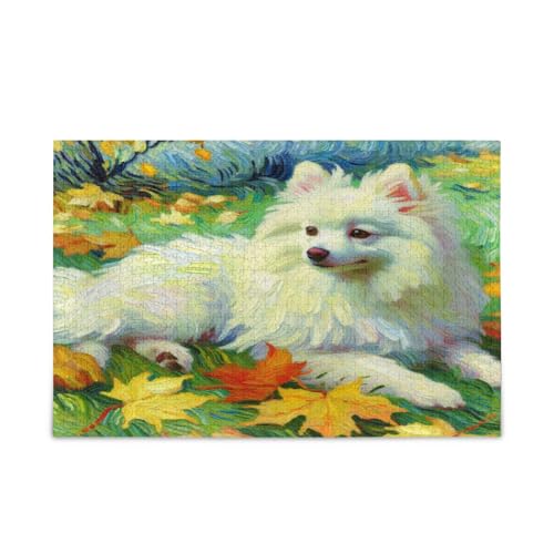 Msyxl Spitz Herbst Puzzle 500 Teile - Holzpuzzle für Familienspiele - Geeignet für Jugendliche und Erwachsene Msyxl Spitz Herbst Puzzle 500 Teile - Holzpuzzle für Familienspiele - Geeignet für Jugendliche und Erwachsene von Msyxl