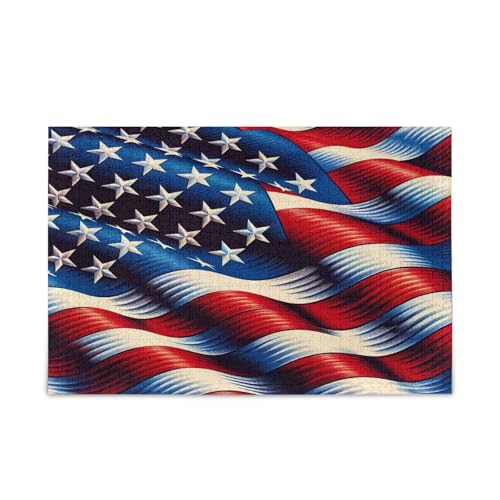 Msyxl Stars and Stripes Puzzle 1000 Teile - Holzpuzzle für Familienspiele - Geeignet für Jugendliche und Erwachsene Msyxl Stars and Stripes Puzzle 1000 Teile - Holzpuzzle für Familienspiele - Geeignet für Jugendliche und Erwachsene von Msyxl