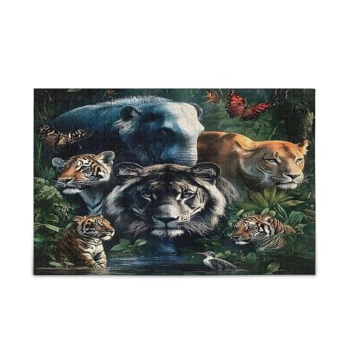 Msyxl Tierwald Puzzle 1000 Teile - Holzpuzzle für Familienspiele - Geeignet für Jugendliche und Erwachsene Msyxl Tierwald Puzzle 1000 Teile - Holzpuzzle für Familienspiele - Geeignet für Jugendliche und Erwachsene von Msyxl