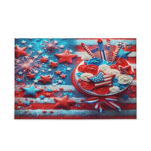 Msyxl Unabhängigkeitstag Puzzle 500 Teile - Holzpuzzle für Familienspiele - Geeignet für Jugendliche und Erwachsene Msyxl Unabhängigkeitstag Puzzle 500 Teile - Holzpuzzle für Familienspiele - Geeignet für Jugendliche und Erwachsene von Msyxl