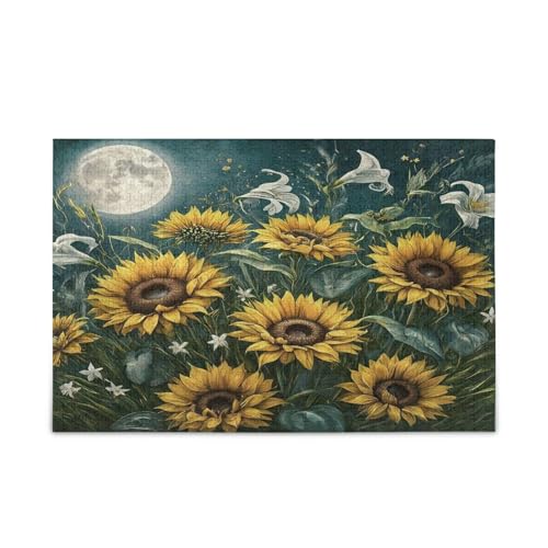 Msyxl Vintage Tall Sonnenblumen Puzzle 500 Teile - Holzpuzzle für Familienspiele - Geeignet für Jugendliche und Erwachsene Msyxl Vintage Tall Sonnenblumen Puzzle 500 Teile - Holzpuzzle für Familienspiele - Geeignet für Jugendliche und Erwachsene von Msyxl