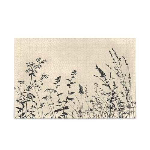 Msyxl Vintage Wildblumen Puzzle 500 Teile - Holzpuzzle für Familienspiele - Geeignet für Jugendliche und Erwachsene Msyxl Vintage Wildblumen Puzzle 500 Teile - Holzpuzzle für Familienspiele - Geeignet für Jugendliche und Erwachsene von Msyxl