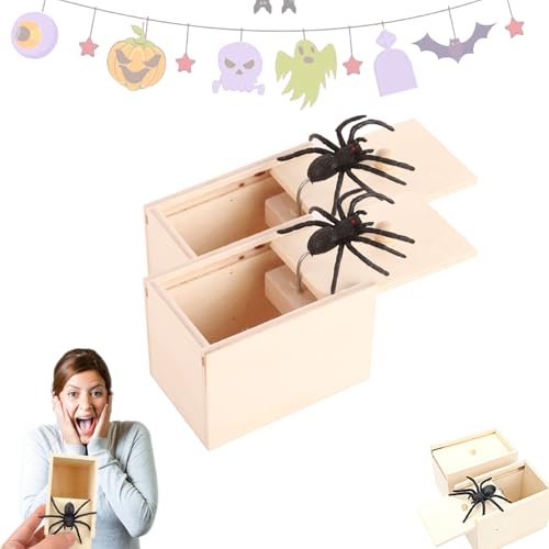 Super Funny Crazy Prank Gift Box Spider,Spinnen Prank Box,Spider Prank Toy,Spiderbox Prank,Rubber Spider Prank Box,Spinnen-schreckens-streich-Box,Funny Scare Box Spider Hidden In Case Prank-2pcs Super Funny Crazy Prank Gift Box Spider,Spinnen Prank Box,Spider Prank Toy,Spiderbox Prank,Rubber Spider Prank Box,Spinnen-schreckens-streich-Box,Funny Scare Box Spider Hidden In Case Prank-2pcs von Mtibfv