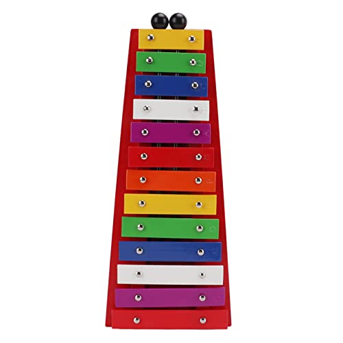 Mtlavish Bunte Xylophon professionelle Glockenspiel zur Schaffung von Musik einzigartigem traditionellem Design mit robustem Holzrahmen und 13 Tönen, die für Kleinkinder und Mtlavish Bunte Xylophon professionelle Glockenspiel zur Schaffung von Musik einzigartigem traditionellem Design mit robustem Holzrahmen und 13 Tönen, die für Kleinkinder und von Mtlavishness