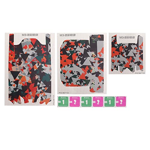 Mtlavish PVC -Drohnenaufkleber dekoratives einzigartiges Muster Personalisierte Abziehbilder Klebstoff für Mavic 3 Effektiver Schutz Nachdenklicher Batterieerinnerung Multi (Camouflage orange Green) von Mtlavishness