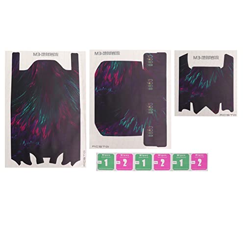 Mtlavish PVC -Drohnenaufkleber dekoratives einzigartiges Muster Personalisierte Abziehbilder Klebstoff für Mavic 3 Effektiver Schutz Nachdenklicher Batterieerinnerung Multi (Hell Rock Stream) von Mtlavishness