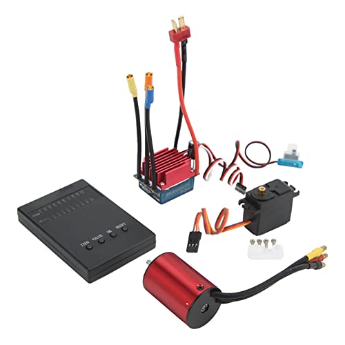 Mtlavish Premium bürstenloser Motor ESC -Servo -Programmierkarten -Kit für 1/14 1/16 RC -Autos mit 3600 kV -Motor und S35A ESC High Performance wasserdicht und staubdicht Mtlavish Premium bürstenloser Motor ESC -Servo -Programmierkarten -Kit für 1/14 1/16 RC -Autos mit 3600 kV -Motor und S35A ESC High Performance wasserdicht und staubdicht von Mtlavishness