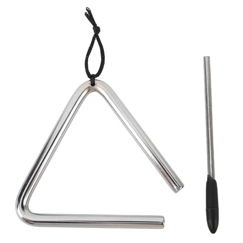 Mtlavish Triangle Percussion Instrument produziert klare resonante Sounds robuster Edelstahl ideal für Rhythmusausbildung Dinner Glocken Musik Klassenzimmer Musik frühkindliche Mtlavish Triangle Percussion Instrument produziert klare resonante Sounds robuster Edelstahl ideal für Rhythmusausbildung Dinner Glocken Musik Klassenzimmer Musik frühkindliche von Mtlavishness