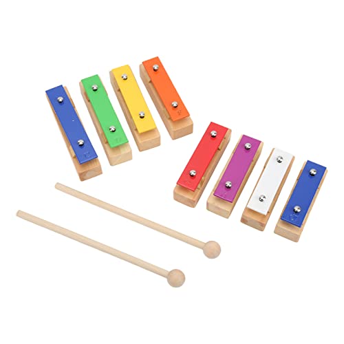 Mtlavish Wooden Klopfen Klavierpädagogik -Musikspielzeug mit 8 Tönen und mehrfarbigen Schlüssel für Kinder Lernen und familiärer Spaß aus Kiefern und Aluminium Mtlavish Wooden Klopfen Klavierpädagogik -Musikspielzeug mit 8 Tönen und mehrfarbigen Schlüssel für Kinder Lernen und familiärer Spaß aus Kiefern und Aluminium von Mtlavishness
