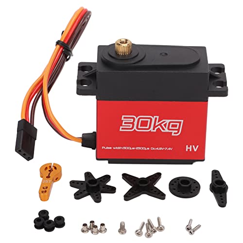 Mtlavishness 2 Stück 30 kg RC-Metallgetriebe-Digitalservo, 25 t Metall-Servoarm, ideal für 1/10 ferngesteuerte Autos und Flugzeuge mit wasserdichter Leistung, Stabiler Ausgabe, Mtlavishness 2 Stück 30 kg RC-Metallgetriebe-Digitalservo, 25 t Metall-Servoarm, ideal für 1/10 ferngesteuerte Autos und Flugzeuge mit wasserdichter Leistung, Stabiler Ausgabe, von Mtlavishness