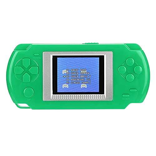 Mtlavishness 268 in 1 Color Screen Children Handheld Game Console Red Powerful Endurance with 3 AAA Batteries Eye Screen for Kids Enjoy Games Anywhere 2.0 Inch Screen ABS Resin (Green) von Mtlavishness
