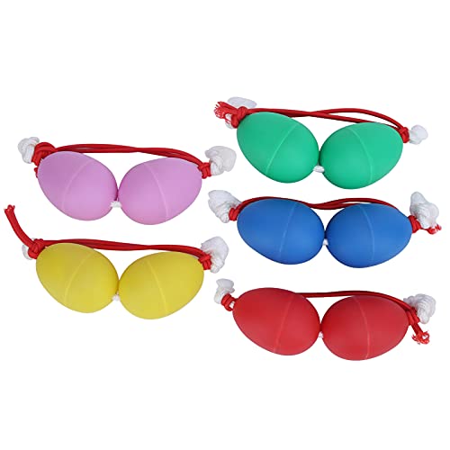 Mtlavishness 5pcs farbenfrohe ABS -Kunststoff -Maracas -Eier mit Eisensand und Nylongurt für professionelles Percussion und Musiklernen Mtlavishness 5pcs farbenfrohe ABS -Kunststoff -Maracas -Eier mit Eisensand und Nylongurt für professionelles Percussion und Musiklernen von Mtlavishness