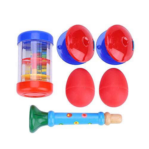Mtlavishness 6Pcs Musical Instruments Educational Toy Set for Kids Non Material Safe for Children Colorful Appearance Good Tone Quality Develop Audition Tactile Visual and Mtlavishness 6Pcs Musical Instruments Educational Toy Set for Kids Non Material Safe for Children Colorful Appearance Good Tone Quality Develop Audition Tactile Visual and von Mtlavishness