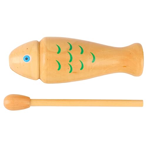 Mtlavishness Handschlaginstrument Fischspielzeug Einzigartiges und attraktives Design Ideal für musikalische Darbietungen Pädagogische Aktivitäten und Freizeit Hergestellt aus von Mtlavishness