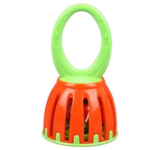 Mtlavishness Käfigglocke mit Griff, Babyrassel, Orff-Musikinstrument aus Kunststoff, Kinderspielzeug, mehrere Funktionen, lauter Klang, mehrere Farben, ideal für Musikunterricht (W214 Orange und Grün) Mtlavishness Käfigglocke mit Griff, Babyrassel, Orff-Musikinstrument aus Kunststoff, Kinderspielzeug, mehrere Funktionen, lauter Klang, mehrere Farben, ideal für Musikunterricht (W214 Orange und Grün) von Mtlavishness