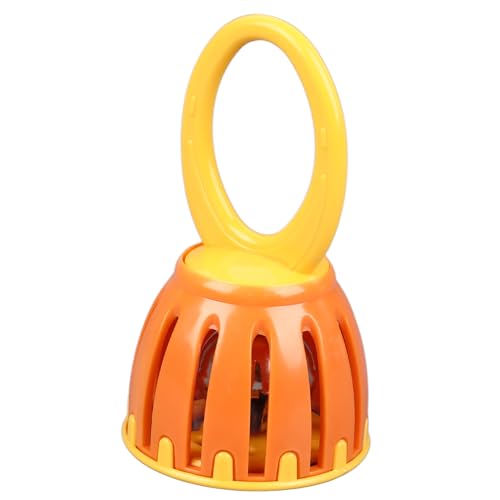 Mtlavishness Käfigglocke mit Griff, Babyrassel, Orff-Musikinstrument aus Kunststoff, Kinderspielzeug, mehrere Funktionen, lauter Klang, mehrere Farben, ideal für Musikunterricht (W215 Orange und Gelb) Mtlavishness Käfigglocke mit Griff, Babyrassel, Orff-Musikinstrument aus Kunststoff, Kinderspielzeug, mehrere Funktionen, lauter Klang, mehrere Farben, ideal für Musikunterricht (W215 Orange und Gelb) von Mtlavishness