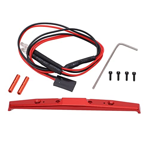 Mtlavishness MTLAVISHY RC Metal Aluminiumlegierung vordere Stoßfänger mit LED -Licht für axiale SCX24 1/24 RC -Auto Dieser Metall -Vorderstoßstange aus Aluminiumlegierung verfügt über LED (Red) von Mtlavishness