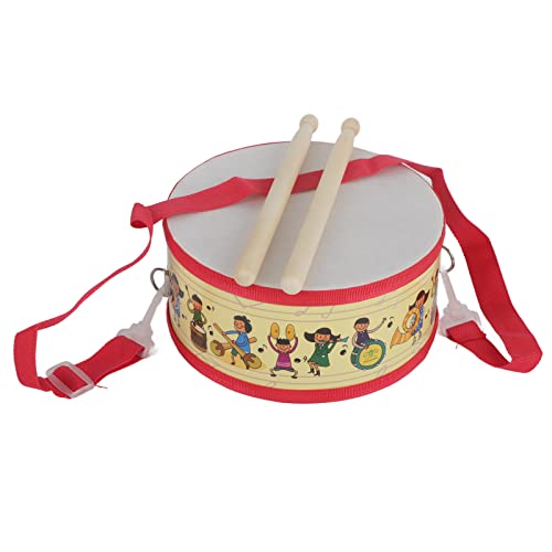 Mtlavishness Mini Wooden Handheld Hand Drum Compact and Portable with Shoulder Strap for Easy Playing Ideal for Singing Dancing Parties and Kids Games Approx 21 X 10cm Drum Size von Mtlavishness