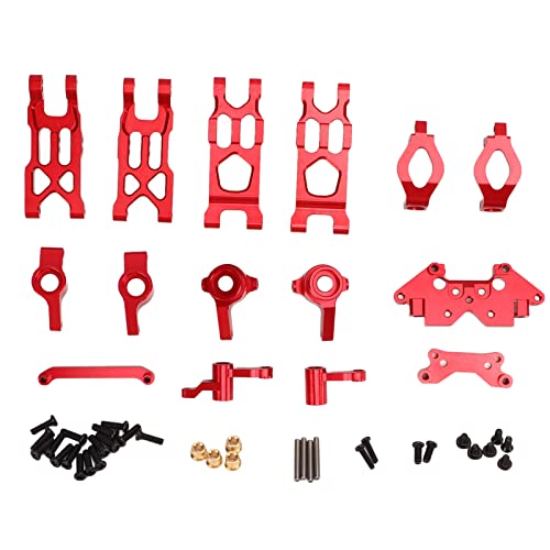 Mtlavishness Mtlavish Red Aluminiumlegierungsgruppenbaugruppe Set für HBX 1/18 RC -Autos verbessern die Lenkleistung mit Premium -dauerhaftem Material und einfacher Installation (Red) von Mtlavishness