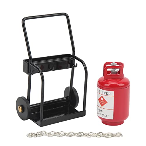 Mtlavishness RC-Benzintank aus Zinklegierung im Maßstab 1/10, lebendiges dekoratives Zubehör für Axial Scx10 4 Redcat Gen8 mit DREI Farboptionen (Rot) von Mtlavishness