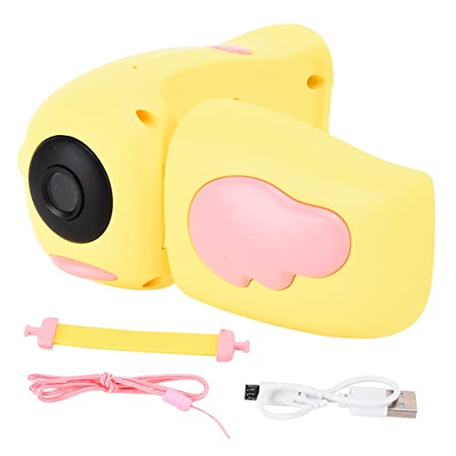 Mtlavistische Kinder Kinder Digitalkamera Safe Lebensmittelqualität ABS Material Runde Design für Kinder Geburtstag und Natur Exploration 2 Zoll Farbdisplay 12 MP Pixel 720p (Gelb) von Mtlavishness