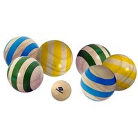 Donic Schildkröt Boccia Spiel Holz 6 Kugeln & Zielkugel von Mts Sportartikel