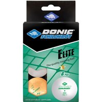 Donic-Schildkröt - Tischtennisball 1-Stern Elite, Poly 40+ Qualität, 6 Stk. im Blister, 3x weiß, 3x von Mts Sportartikel