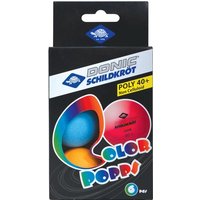 Donic-Schildkröt - Tischtennisball Colour Popps, 6 farbige Bälle in Poly 40+ Qualität von Mts Sportartikel