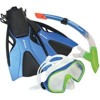 Schildkröt 940002 - Fun Sports, Schnorchelset Cayman (Taucherbrille/Schnorchel/Flossen), verstellbar, Größe 37-42 S/M, 3-teilig von Mts Sportartikel