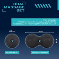Schildkröt 960134 - Dual Massage Set, 2-teilig, Faszienball & Peanut Ball, Selbstmassage von Mts Sportartikel