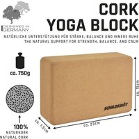 Schildkröt 960271 - Kork Yoga Block, aus 100% Naturkork, 23x15x7,5cm von Mts Sportartikel
