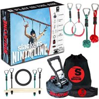 Schildkröt 980024 - Fun Sports, Slackers Ninja Line Starter Set, 11 Meter Hangelparcour, tolles 11-teiliges Komplettset, auch als Slackline nutzbar, m Schildkröt 980024 - Fun Sports, Slackers Ninja Line Starter Set, 11 Meter Hangelparcour, tolles 11-teiliges Komplettset, auch als Slackline nutzbar, m von Mts Sportartikel
