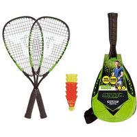 Talbot Torro 490115 - Speed-Badminton-Set SPEED 5500, 2 Alu-Rackets, 6 Bälle, 3/4 Tasche, schwarz-grün von Mts Sportartikel