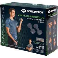 VINYL HANTEL Set, 2x 3,0kg (grey), in 4C-Box, von Mts Sportartikel