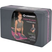 YOGA BLOCK (Schaumstoff, grey-pink) von Mts Sportartikel