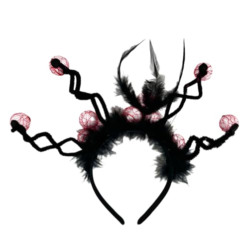 Mtucegi Haarreif mit Augäpfeln für Erwachsene und Kinder, dunkle Serie, Stirnband, Maskerade, Requisiten, Haarband, Urlaub, Versammlung, Haarschmuck von Mtucegi