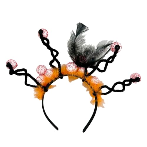 Mtucegi Haarreif mit Augäpfeln für Erwachsene und Kinder, dunkle Serie, Stirnband, Maskerade, Requisiten, Haarband, Urlaub, Versammlung, Haarschmuck von Mtucegi