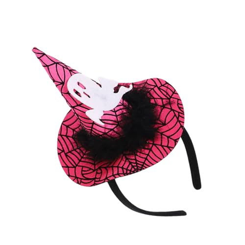 Mtucegi Hexenhut, Haarreif für Halloween-Party, Spinnennetze, Zauberermütze, Stirnband, Kostümzubehör, Haarband, Maskeraden von Mtucegi