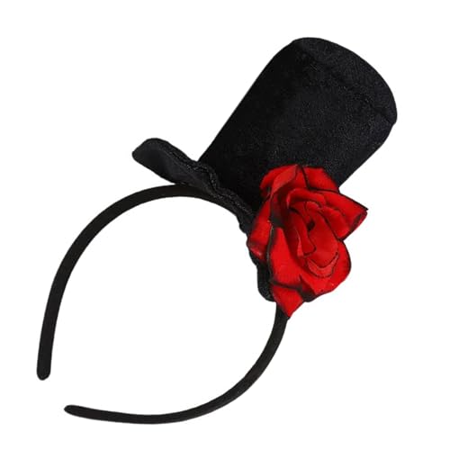Mtucegi Hexenhut-Haarreif für Halloween-Party, blutige Zauberer-Kappen, Stirnband, Kostümzubehör, Haarband, Maskeraden, Partyzubehör von Mtucegi