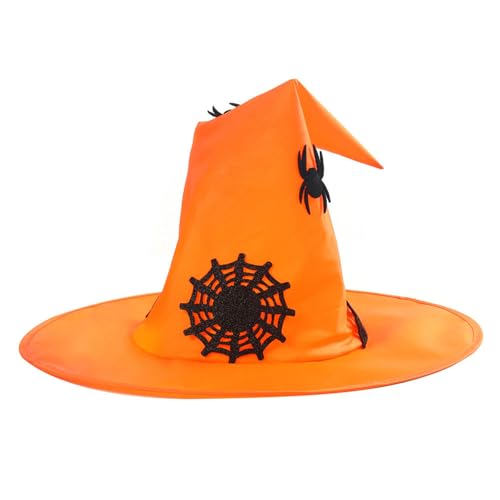 Mtucegi Kinder-Kürbis-Hexenhut, Partyhut, spitzer Hexenhut, Halloween-Kostüm, Zubehör für Karneval, Dekorationen Mtucegi Kinder-Kürbis-Hexenhut, Partyhut, spitzer Hexenhut, Halloween-Kostüm, Zubehör für Karneval, Dekorationen von Mtucegi