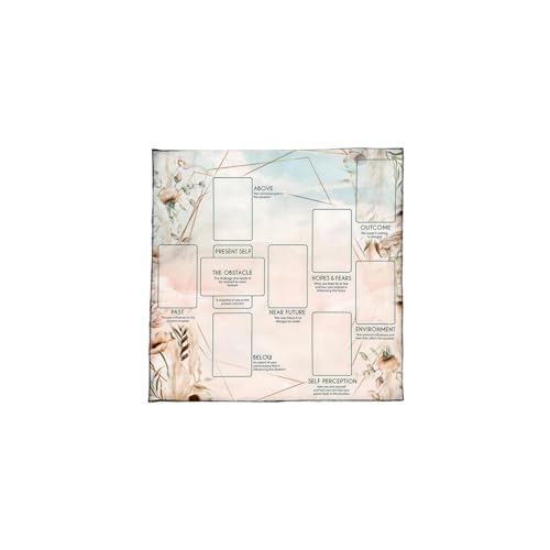 Mtucegi Lesekarte Astrologie Tischdecke Tarots Divinationen Stoff Gottesbrettspiel Accessoires Reading Card Tarots Karten Spirituelle Decktuch von Mtucegi