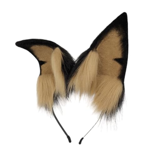 Mtucegi Pelziger Welpen-Haarreif für Cosplay, Anime, Cosplay, Halloween, Cartoon, Rollenspiel, Pelzanzug, Abschlussball, Party, Live-Show-Zubehör von Mtucegi